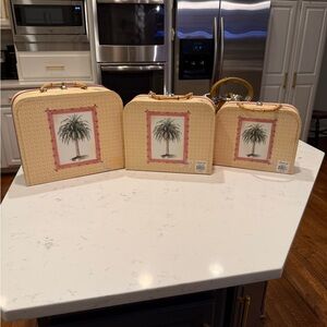 Lady Jayne Ltd Box Case Cosmetic 3 Stacking Suitcase Latch Purses Y2K Vintage